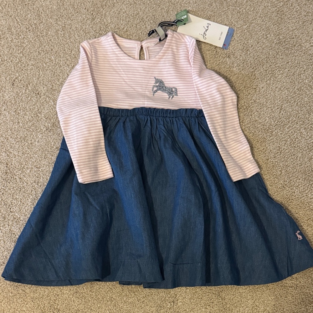 NWT Joules Toddler Mixed Media Dress 🐇